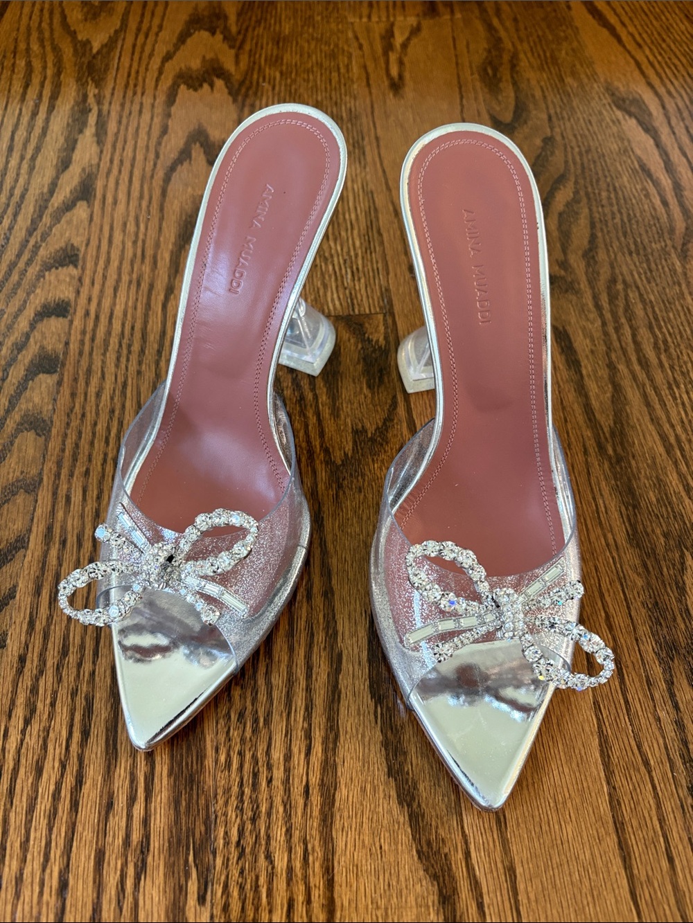 Amina Muaddi Rosie Glass Slipper 39